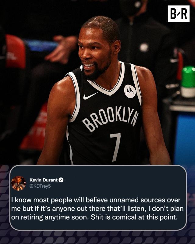 开云注册网址-不被篮网交易就退役？杜兰特在线辟谣：太搞笑了